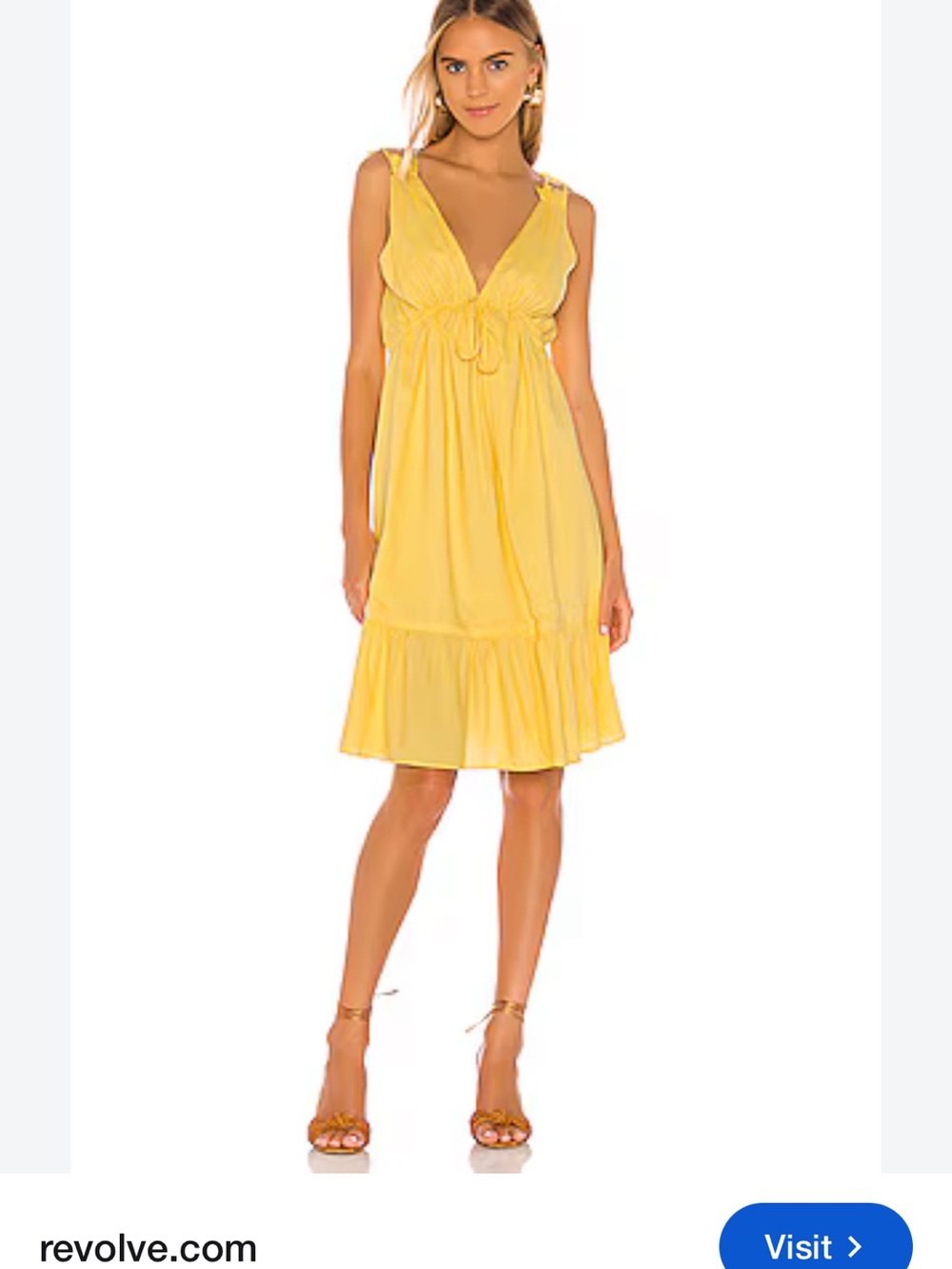 Esther Midi Dress in Canary Yellow
MAJORELLE size M